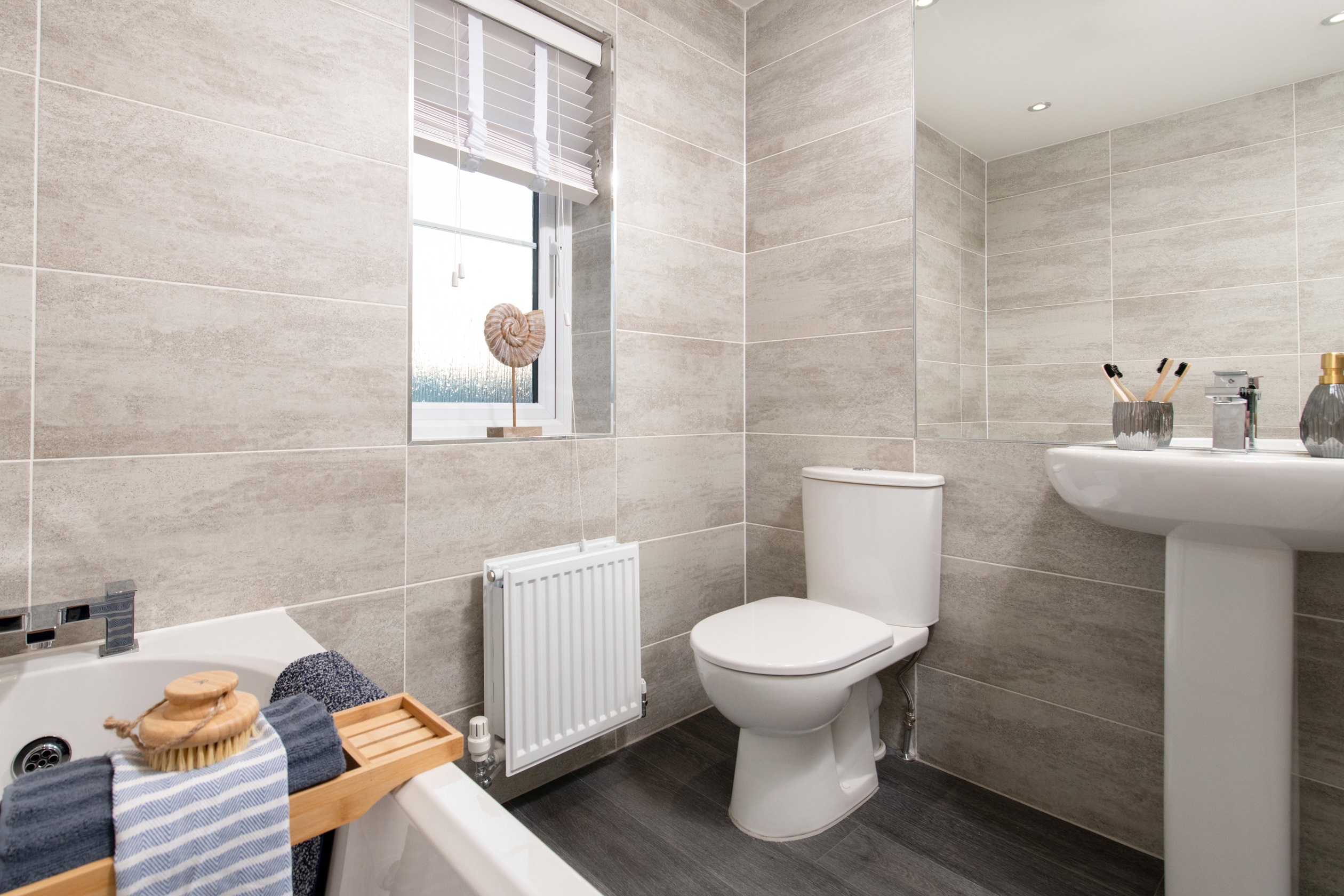 Internal view of a bathroom in a Radleigh house type