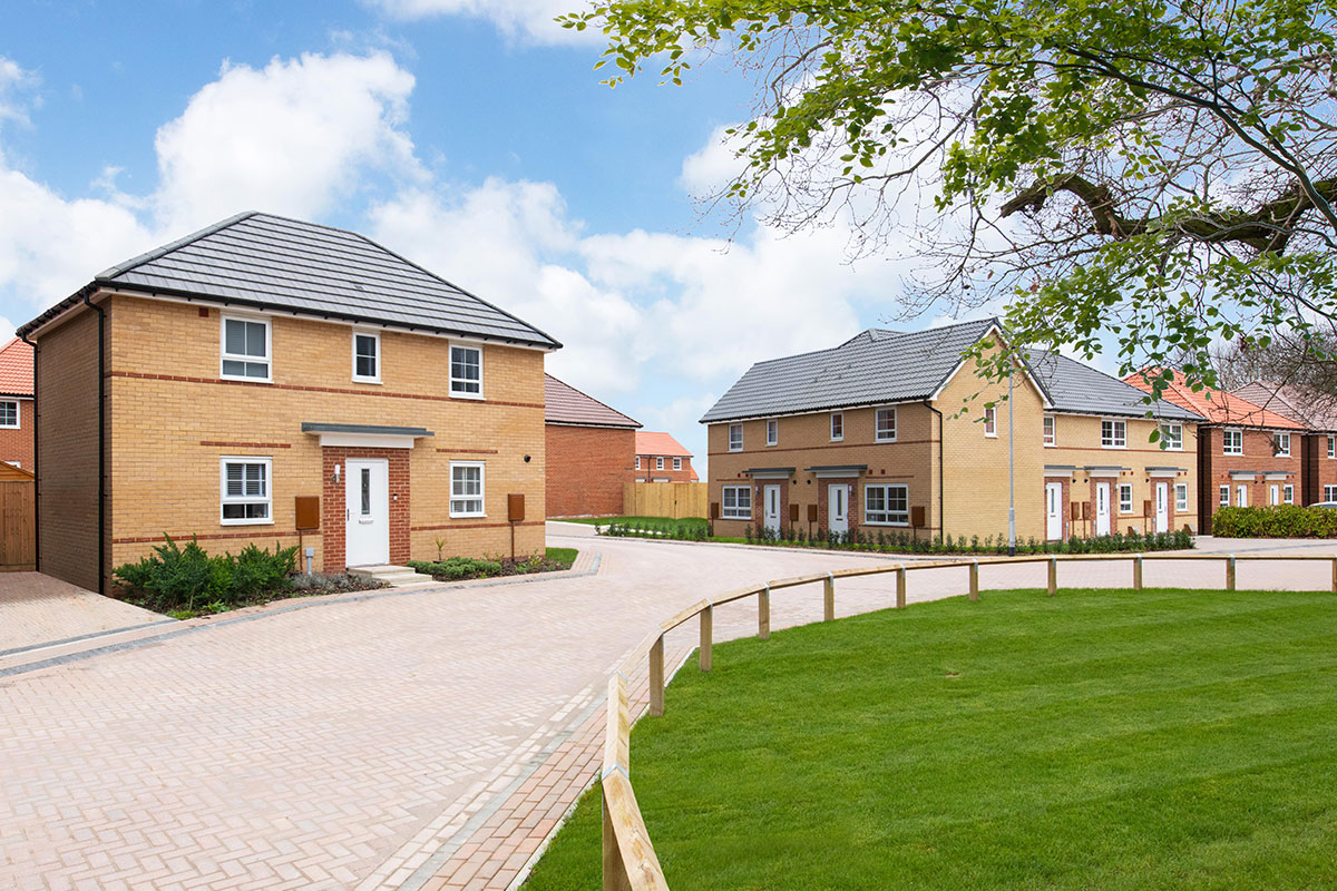 A street scene at Fleet Green, Hessle