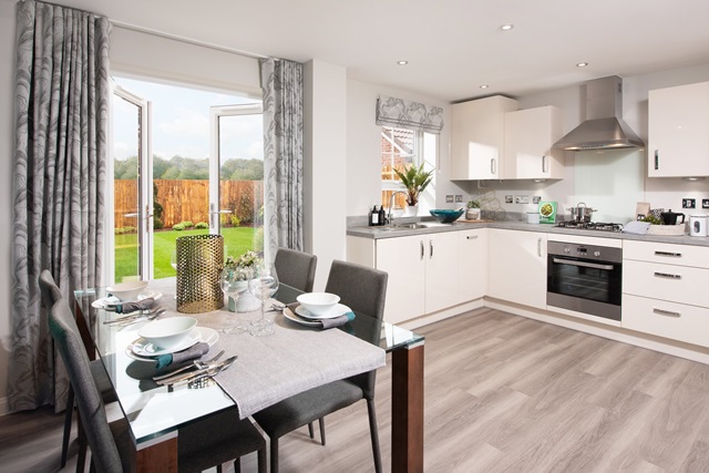Kitchen and dining area