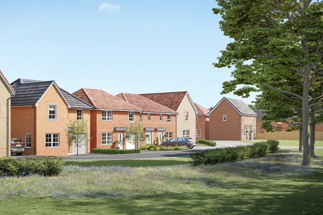 Harclay Park CGI street scene 