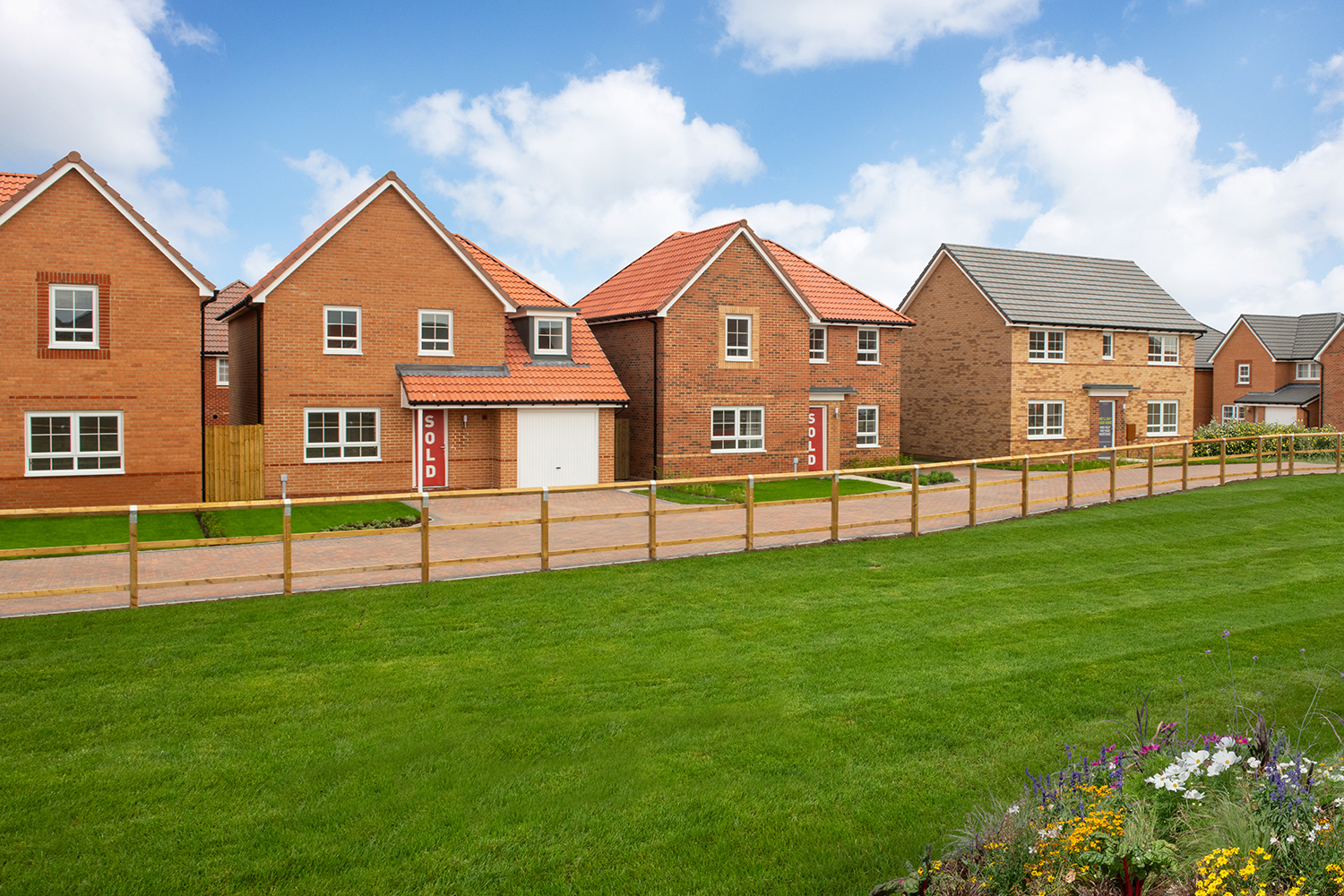 Street scene at Poppy Fields, Cottingham