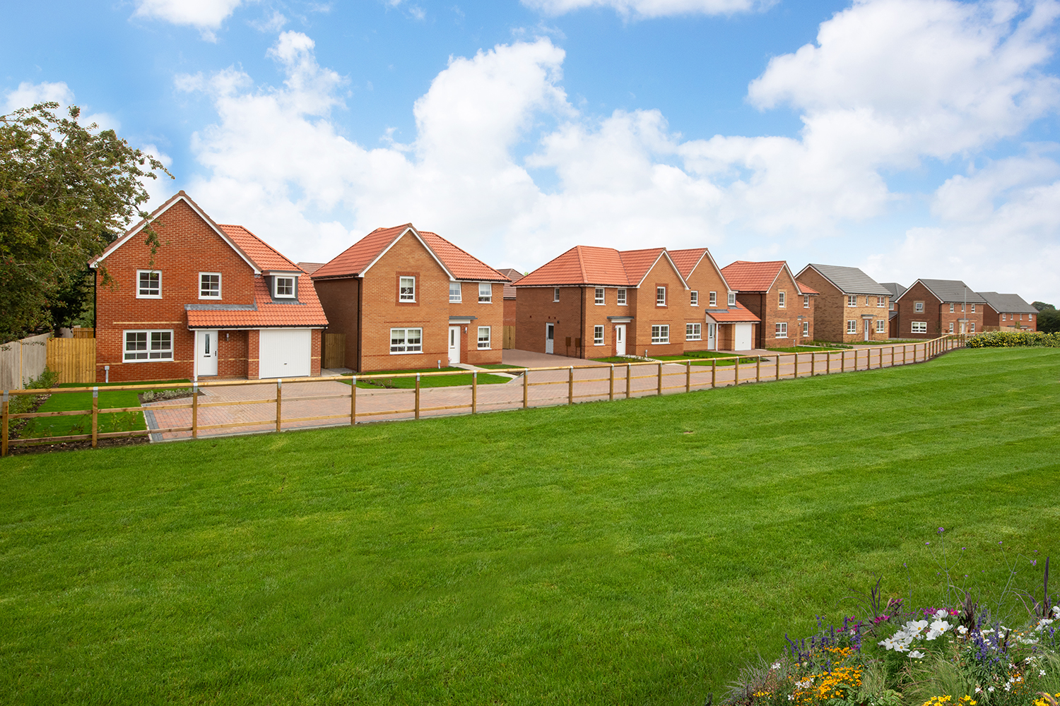 Street scene at Poppy Fields, Cottingham