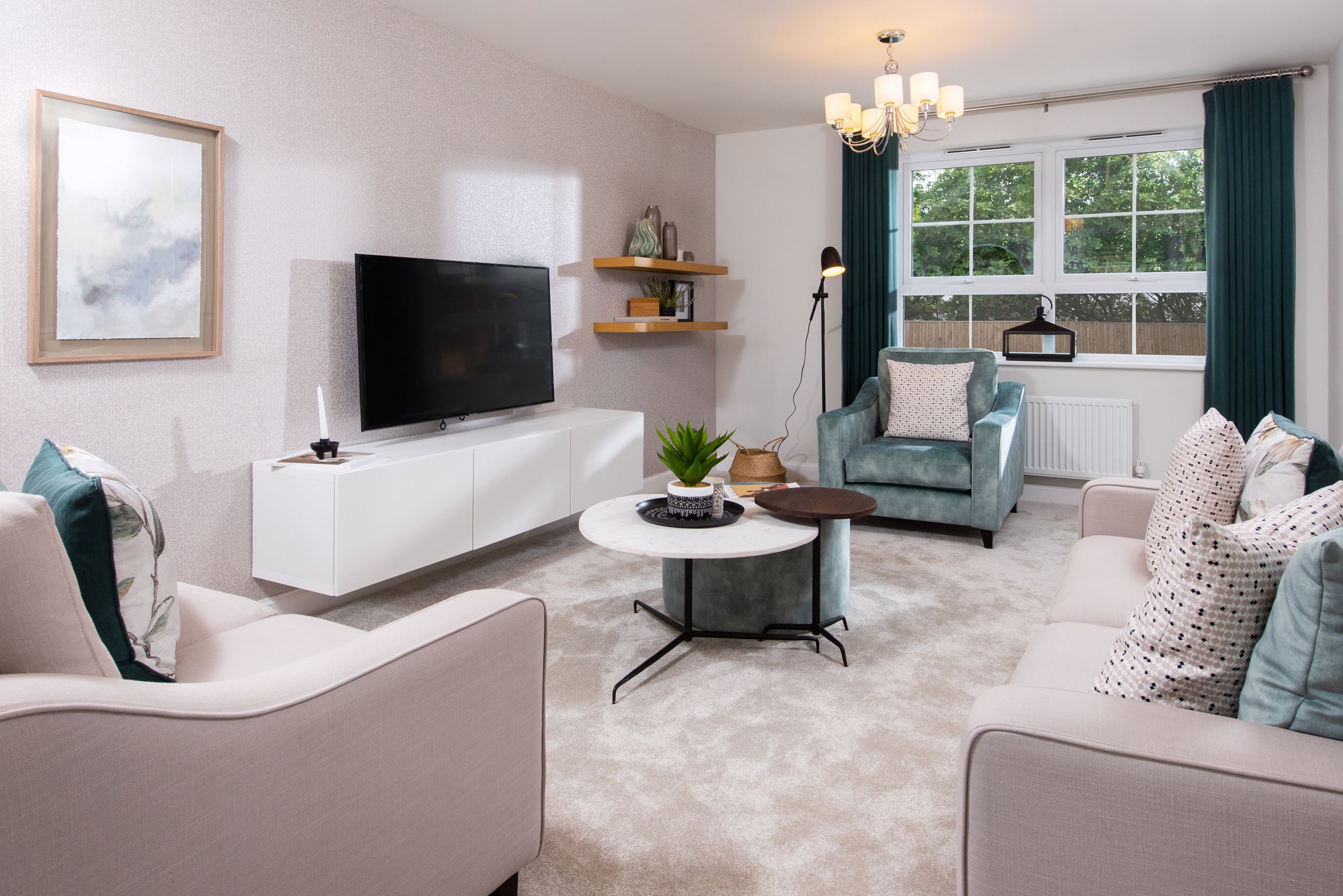 Poppy Fields Radleigh Show Home lounge 