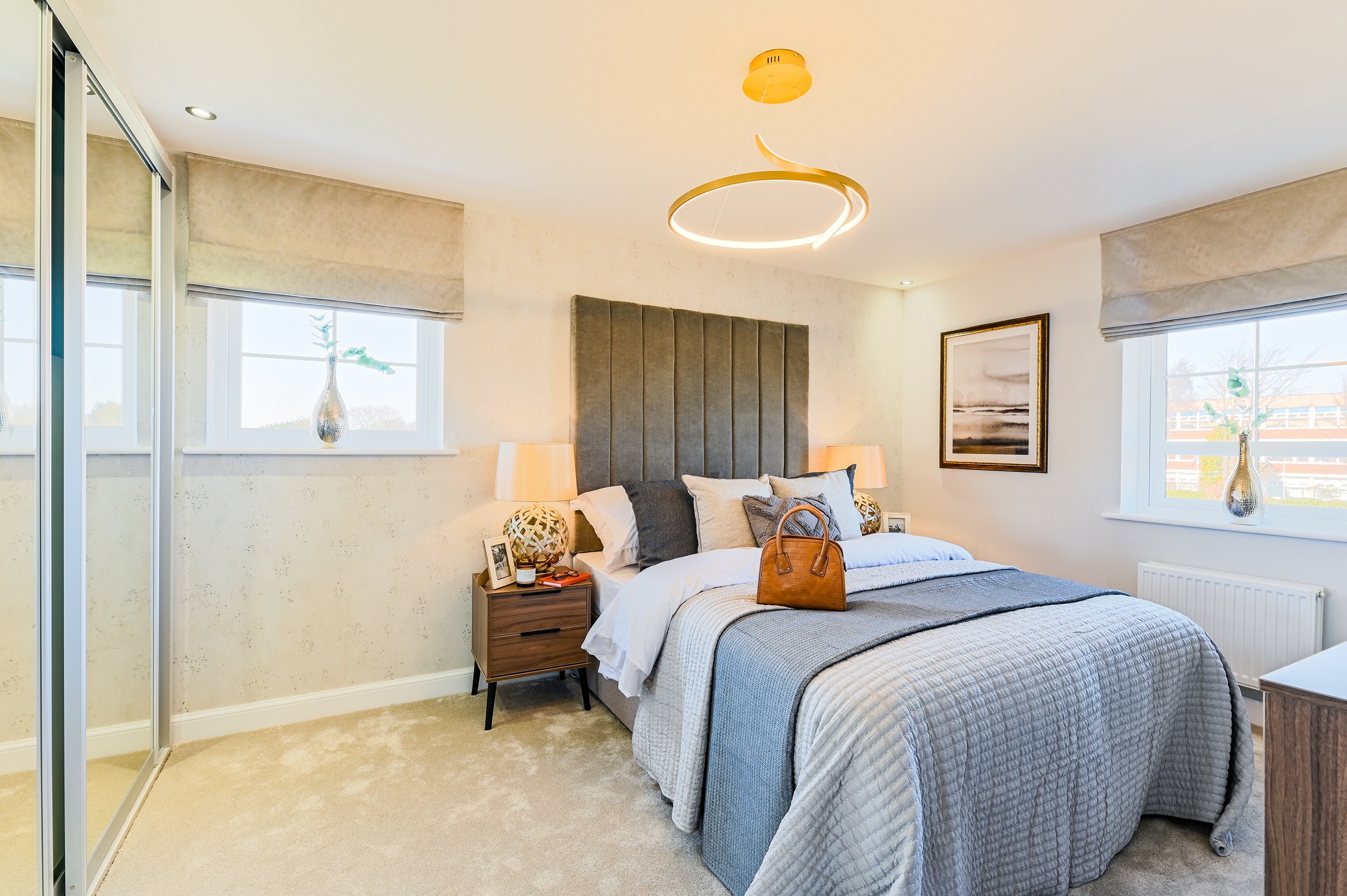 Barratt Alderney Show Home main bedroom at Wigmore Park, New Waltham 