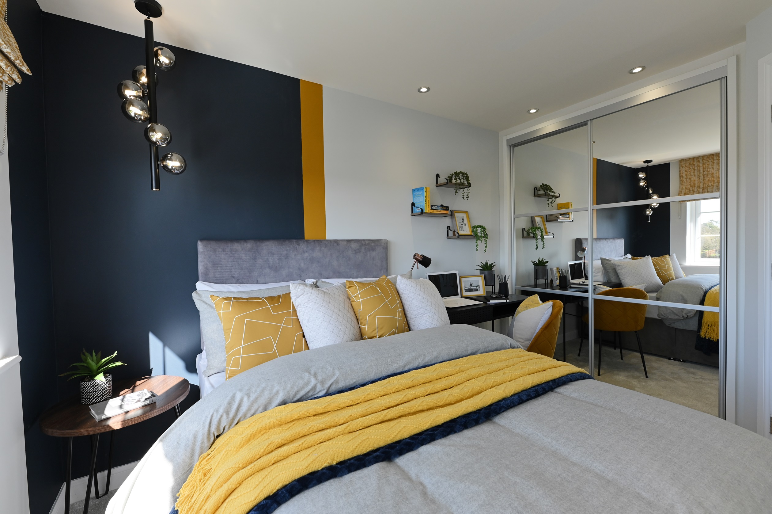 Barratt Windermere 4 bed Show Home in New Waltham, Wigmore Park guest bedroom 