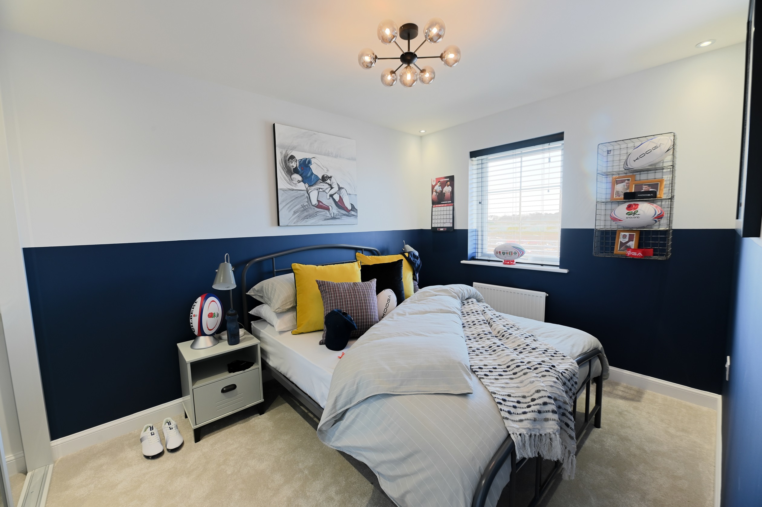 Barratt Windermere 4 bed Show Home in New Waltham, Wigmore Park bedroom three