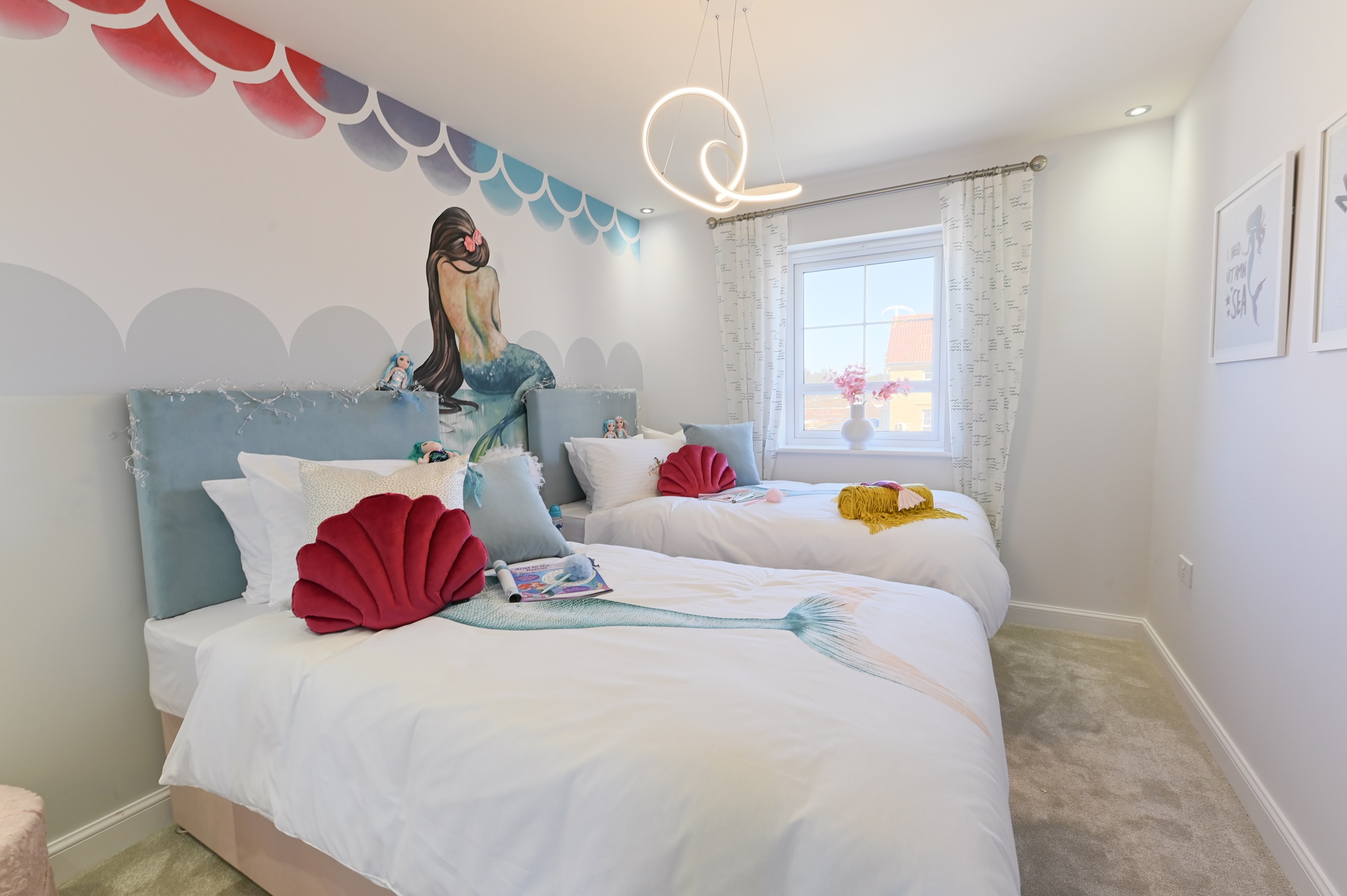 Barratt Windermere 4 bed Show Home in New Waltham, Wigmore Park bedroom four 