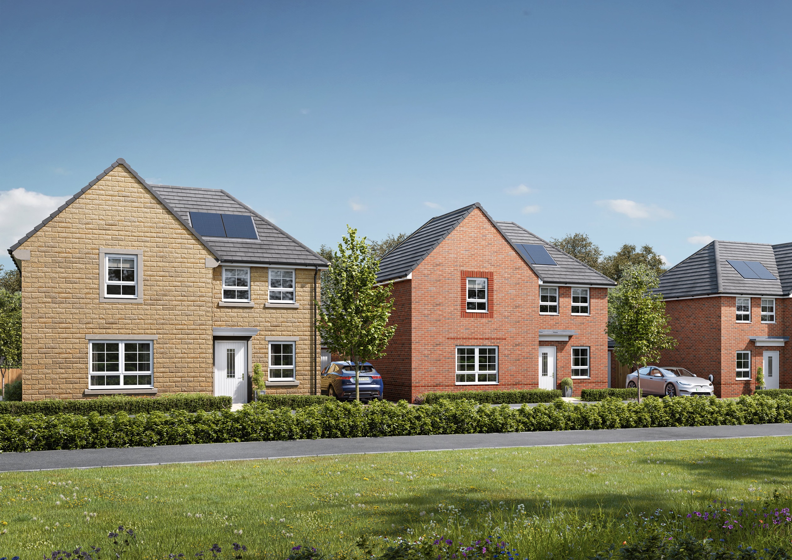 Street view at The Skylarks, Hipperholme