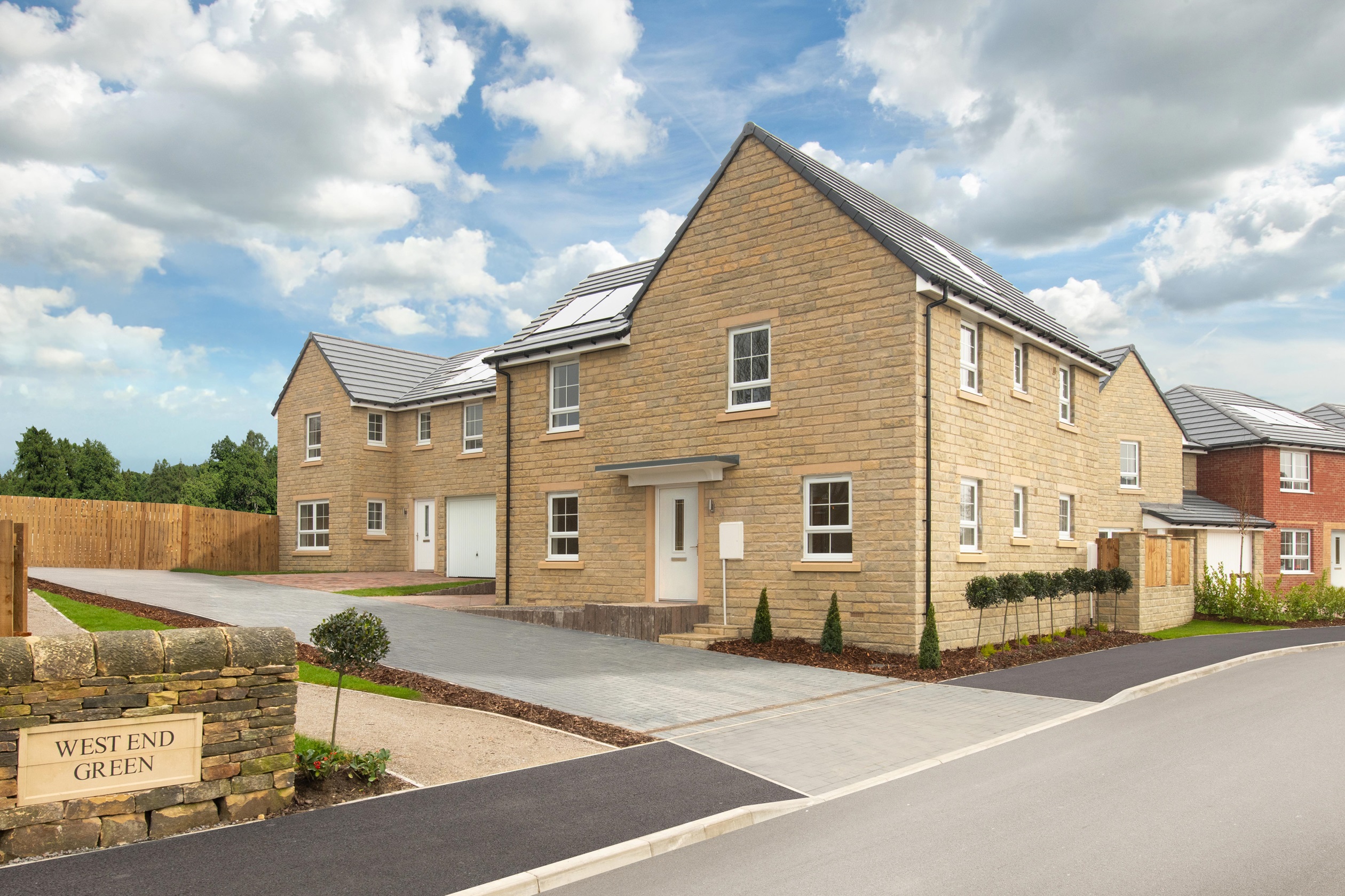 West End Green streetscene of the nightingale and soay
