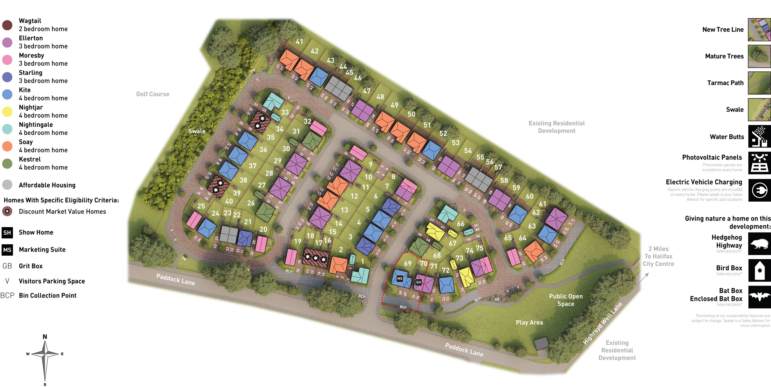 West End Green site plan