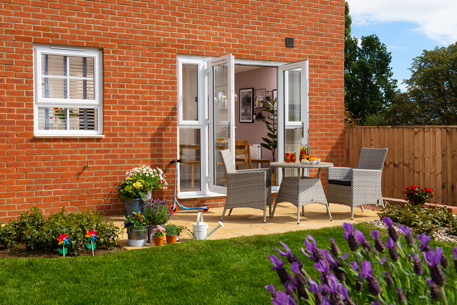 A new house from Barratt Homes and a garden