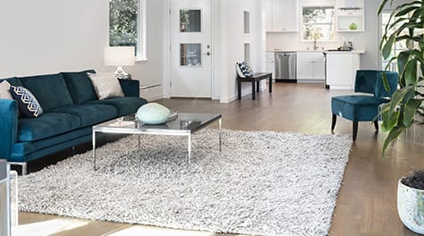 blue living room