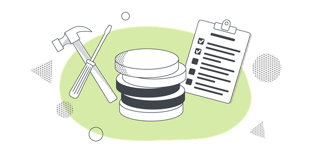 Illustration of home improvements
