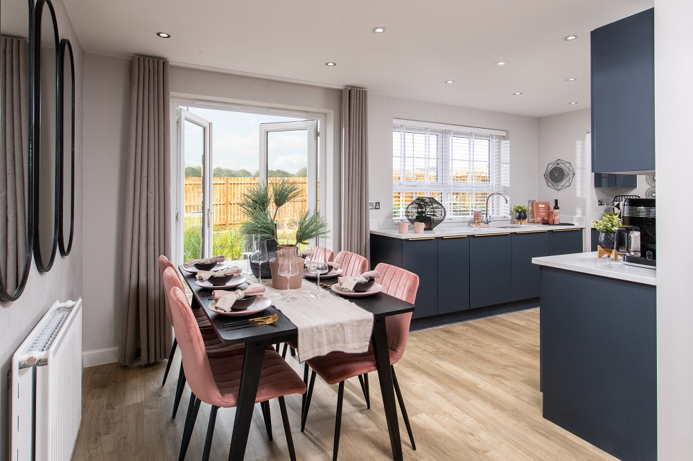 Denby open-plan kitchen and dining area