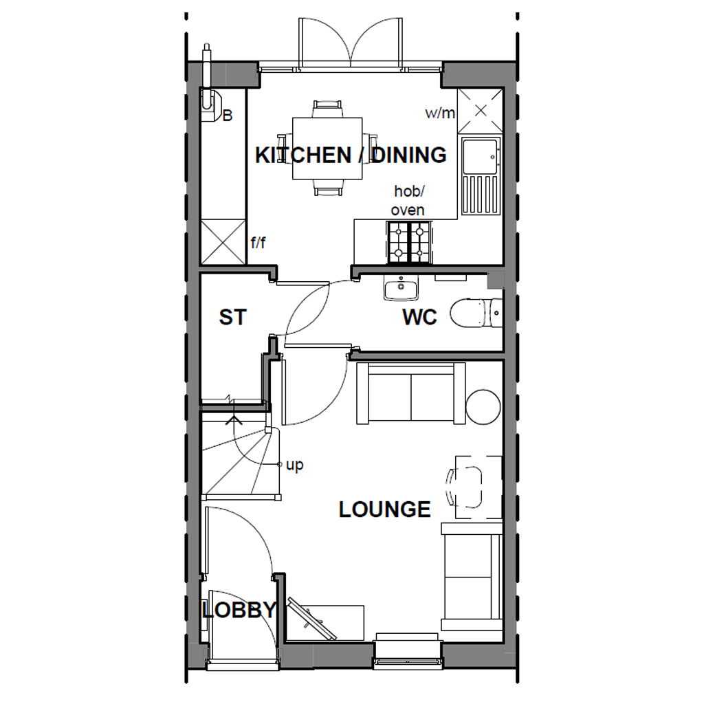 Standard Kenley Ground Floorplan