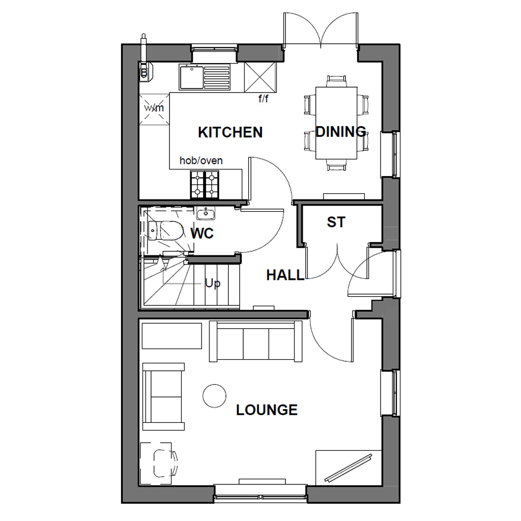 Standard Moresby Ground Floorplan