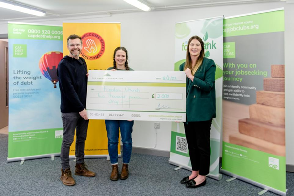 Romsey foodbank donation