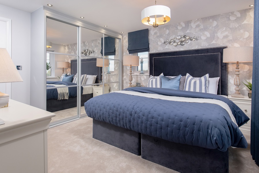Barratt Homes bedroom with fitted wardrobes