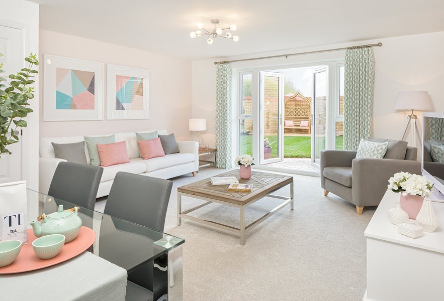 4 bedroom house living room from Barratt Homes
