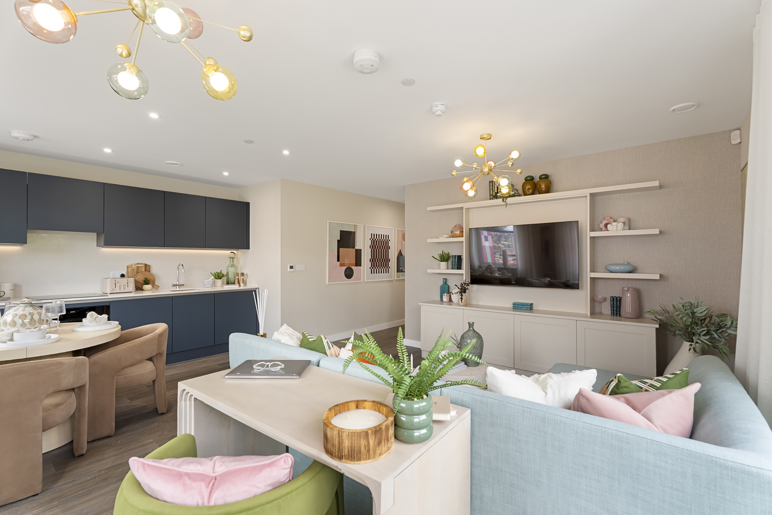SCJ Show home lounge/kitchen/dining