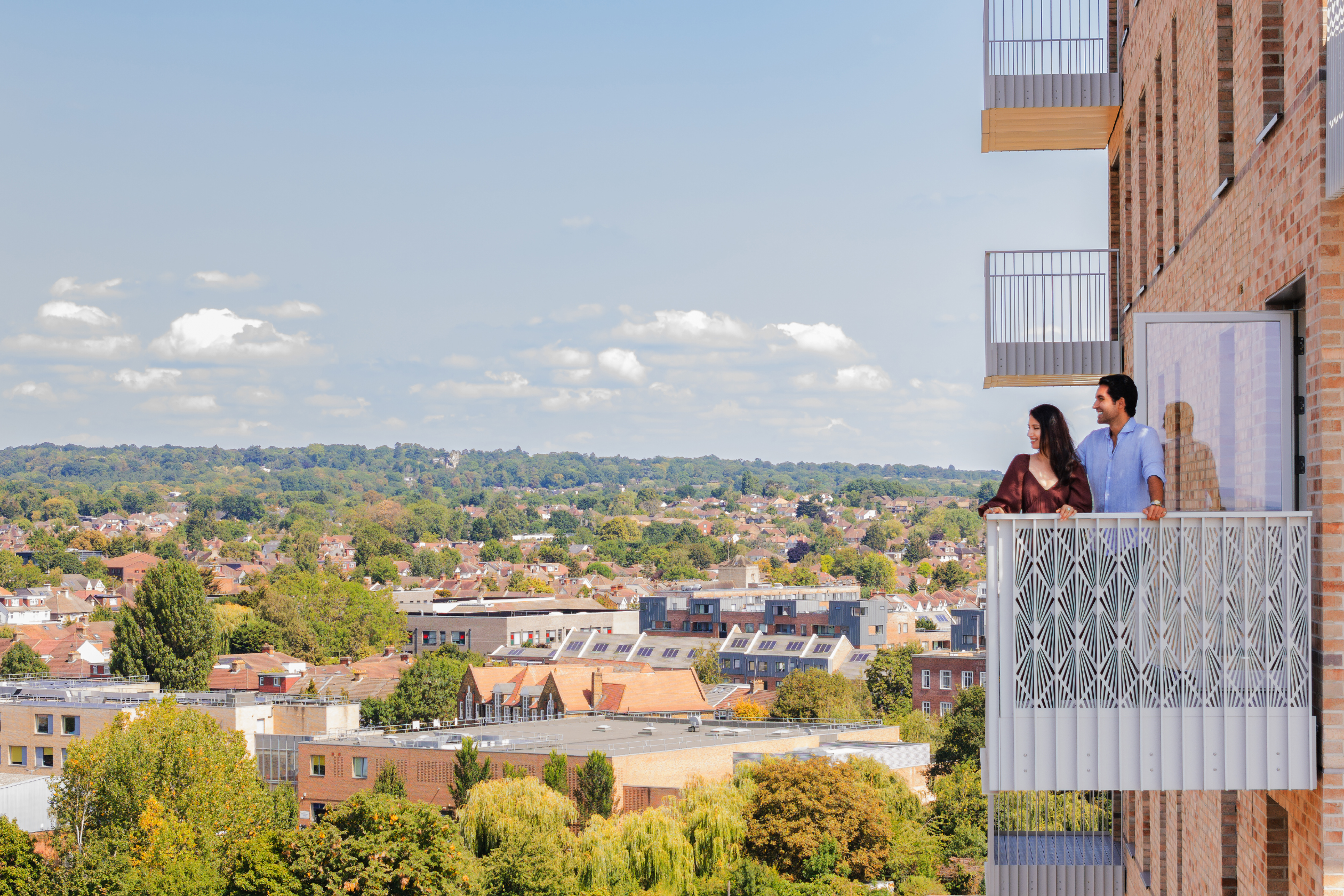 Couple on balcony