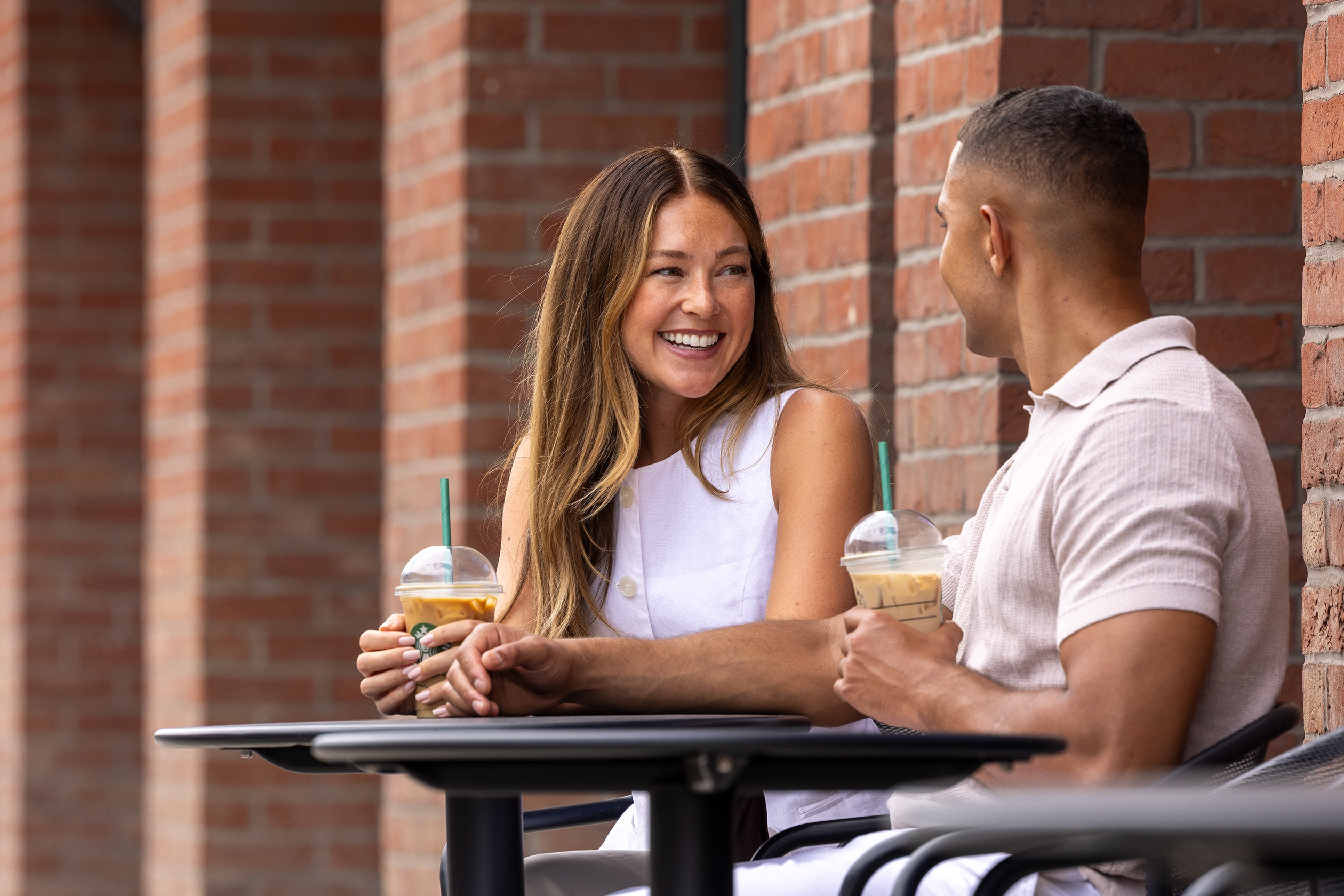 Couple drinking coffee