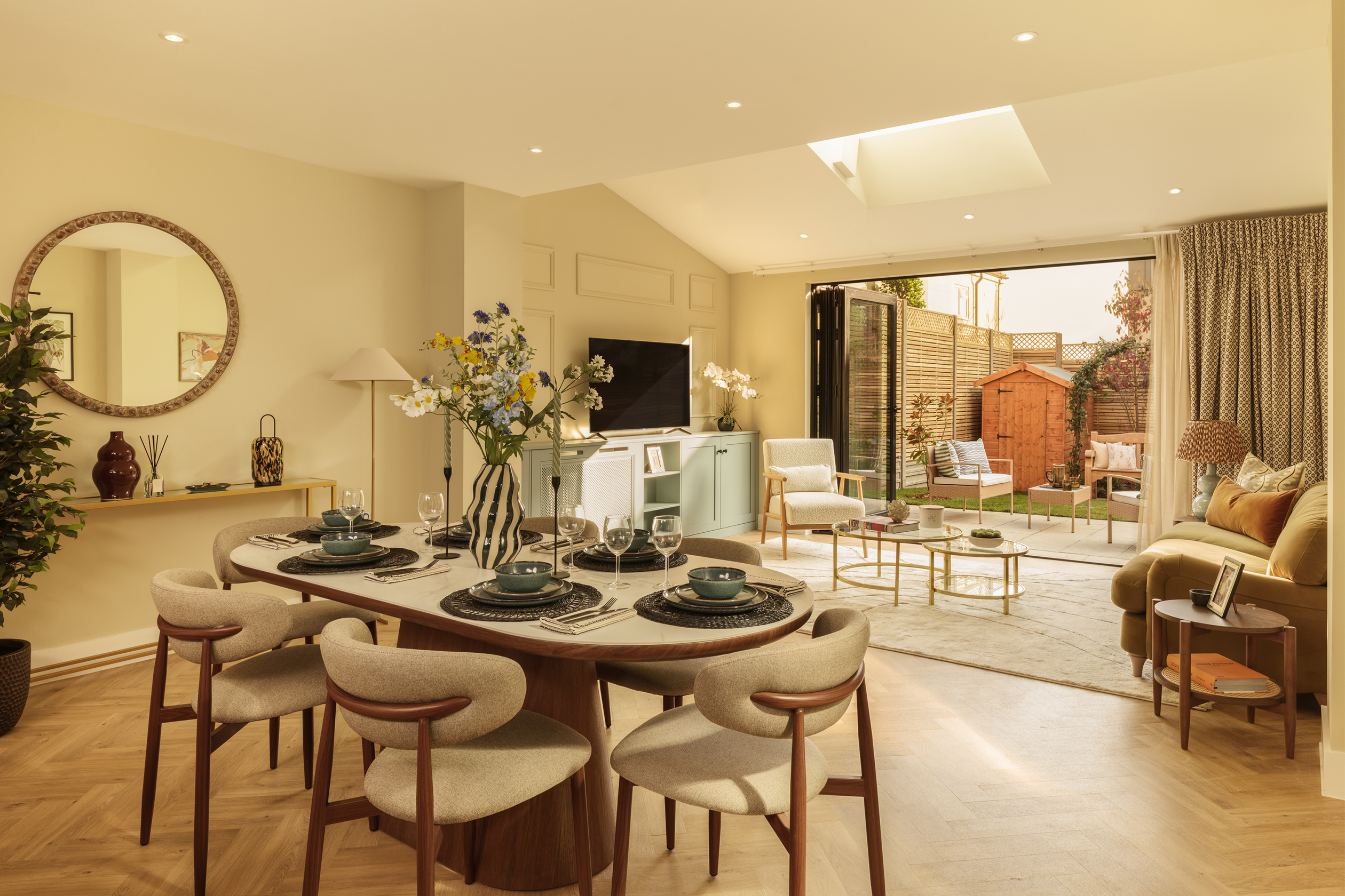 Townhouse Show Home Living/dining area