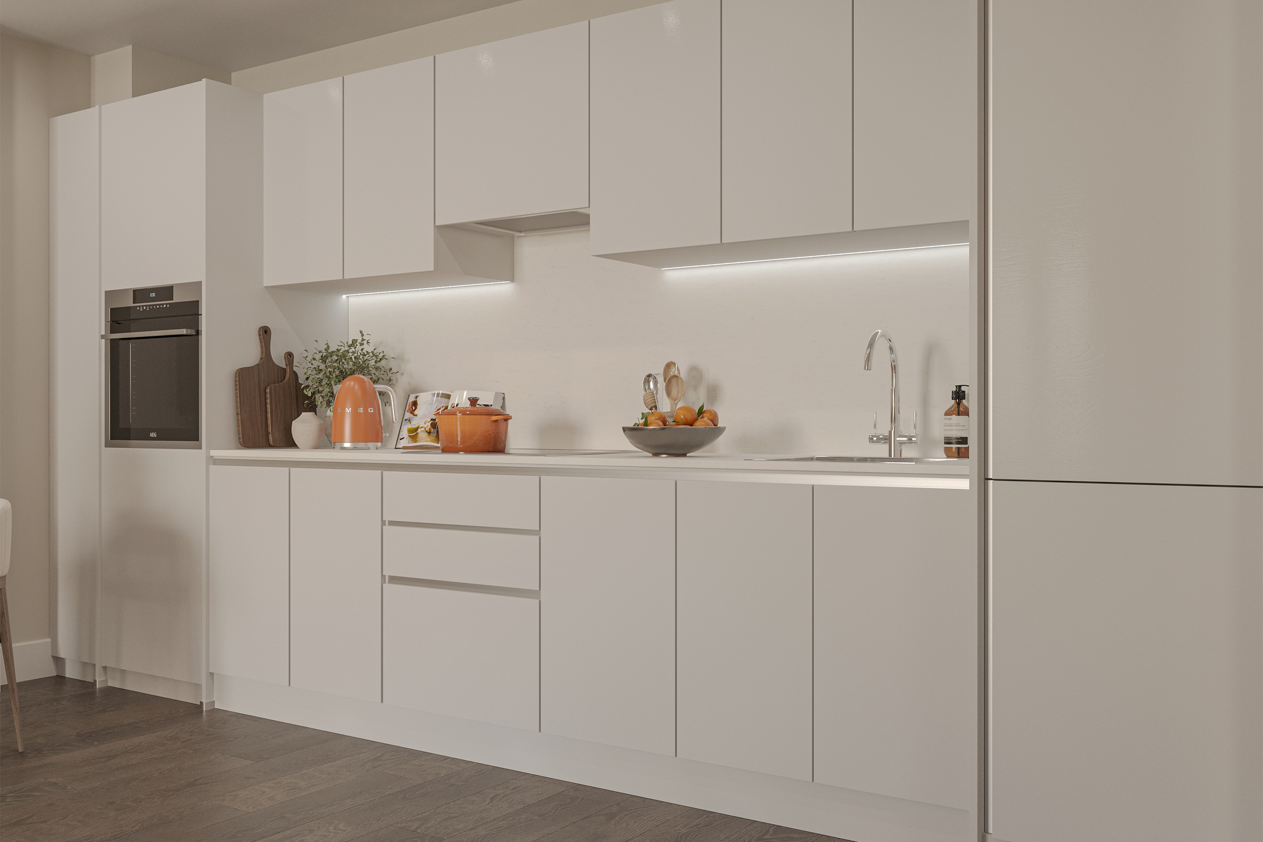Marquise Residences - White Kitchen