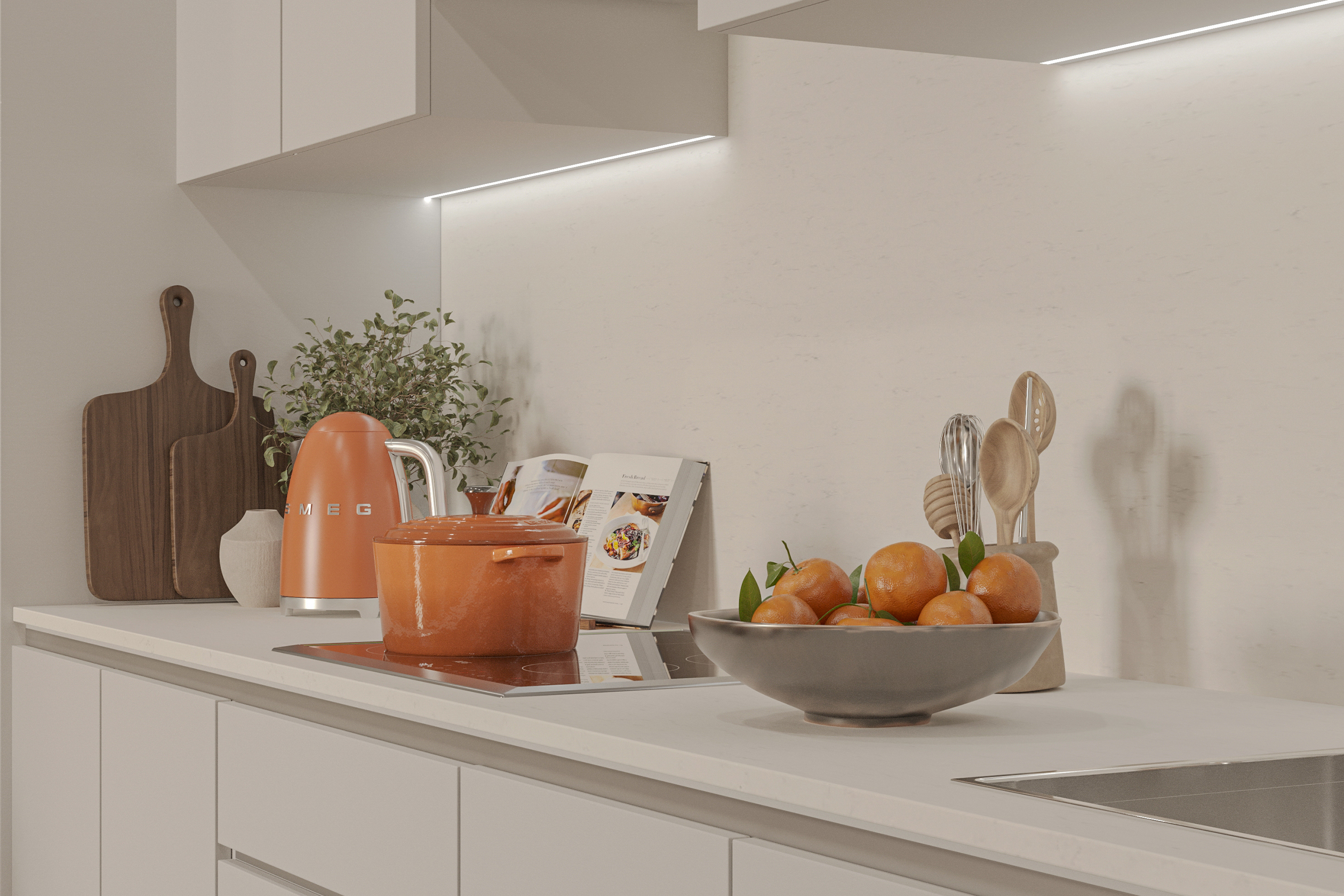 Marquise Residences - White Kitchen