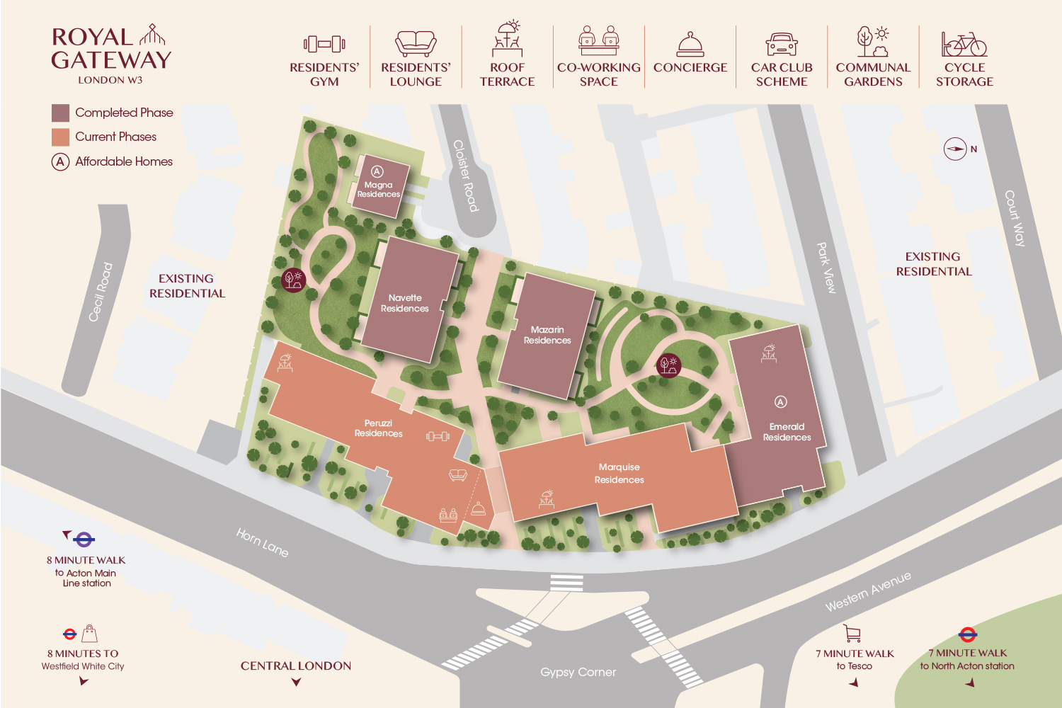 Royal Gateway site plan