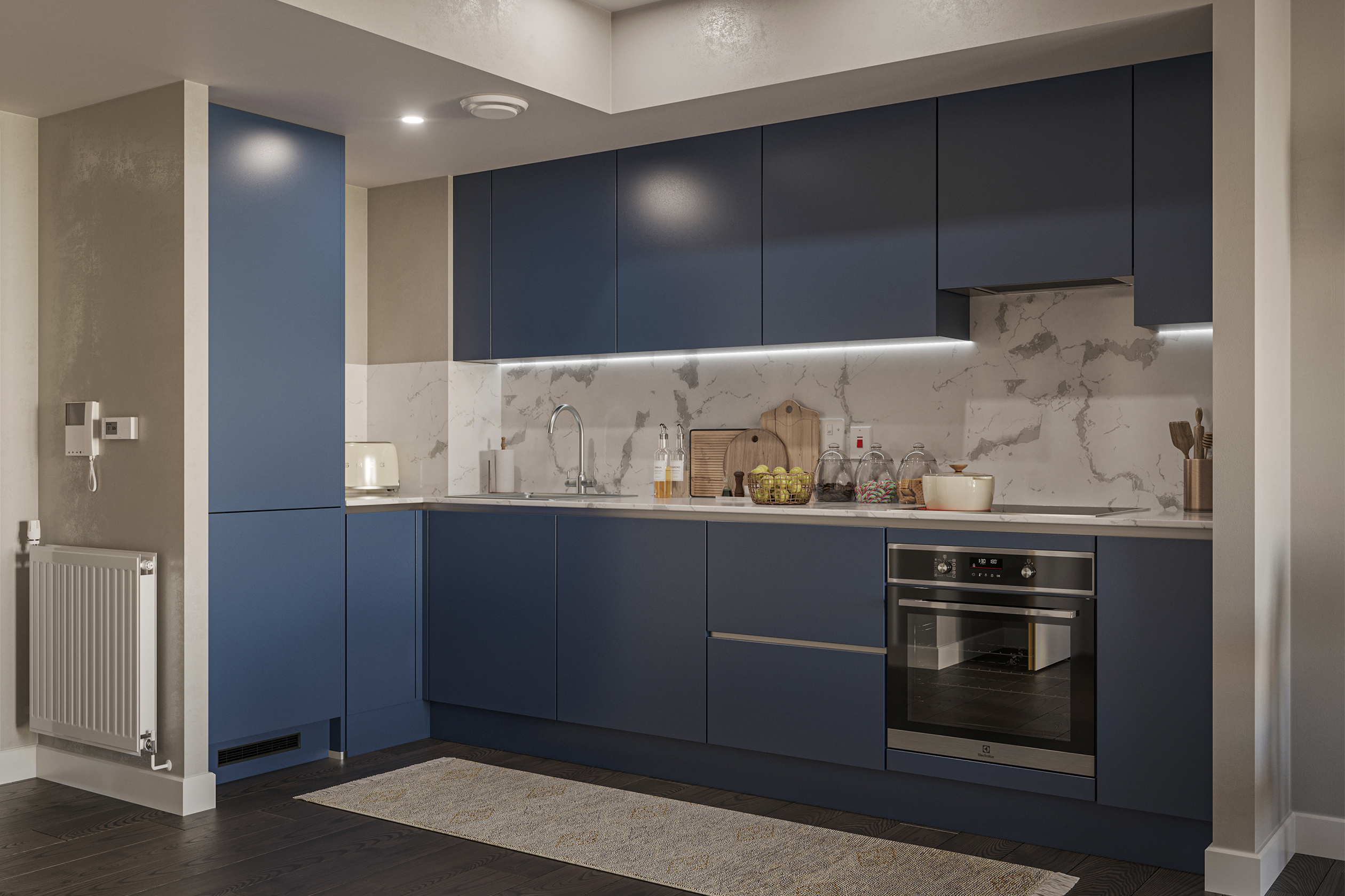 Kitchen CGI - Bradbury Apartments