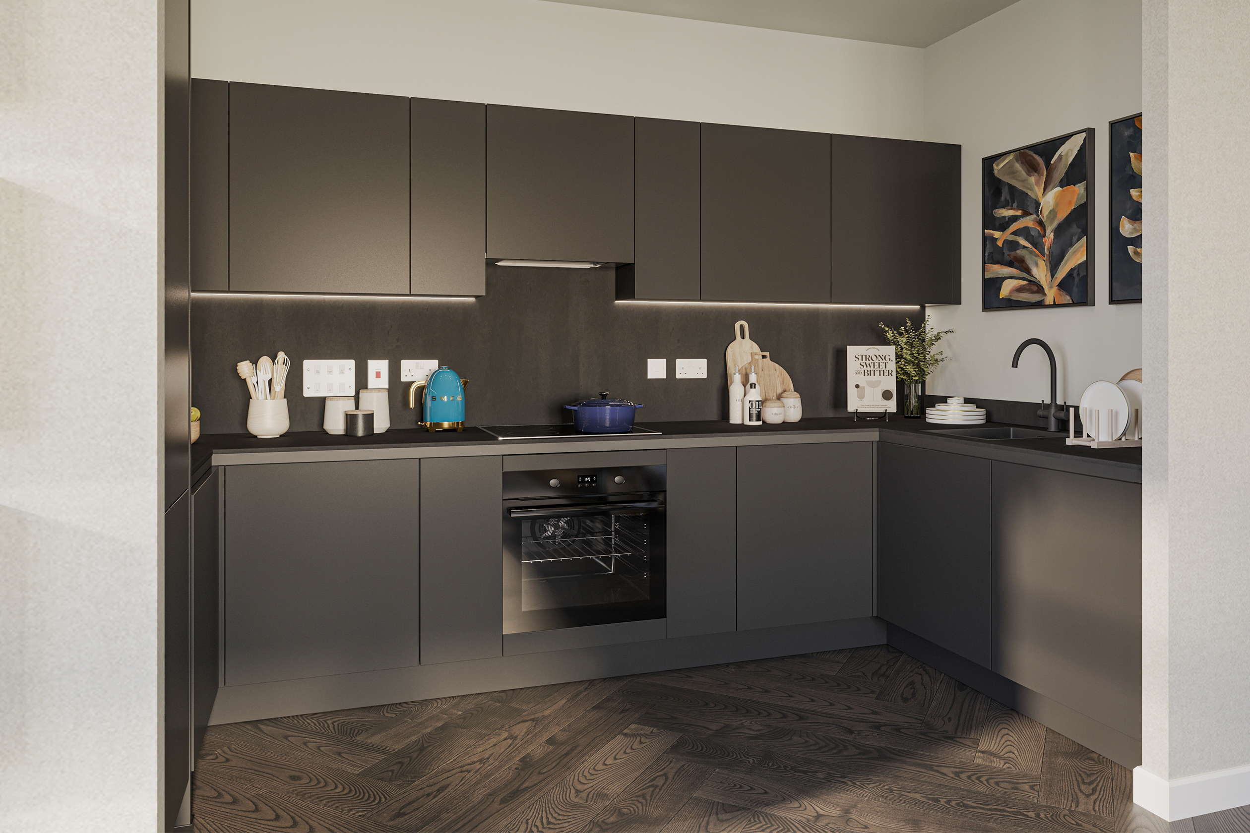 Plot 92 - Brookside Penthouses - Kitchen (2)