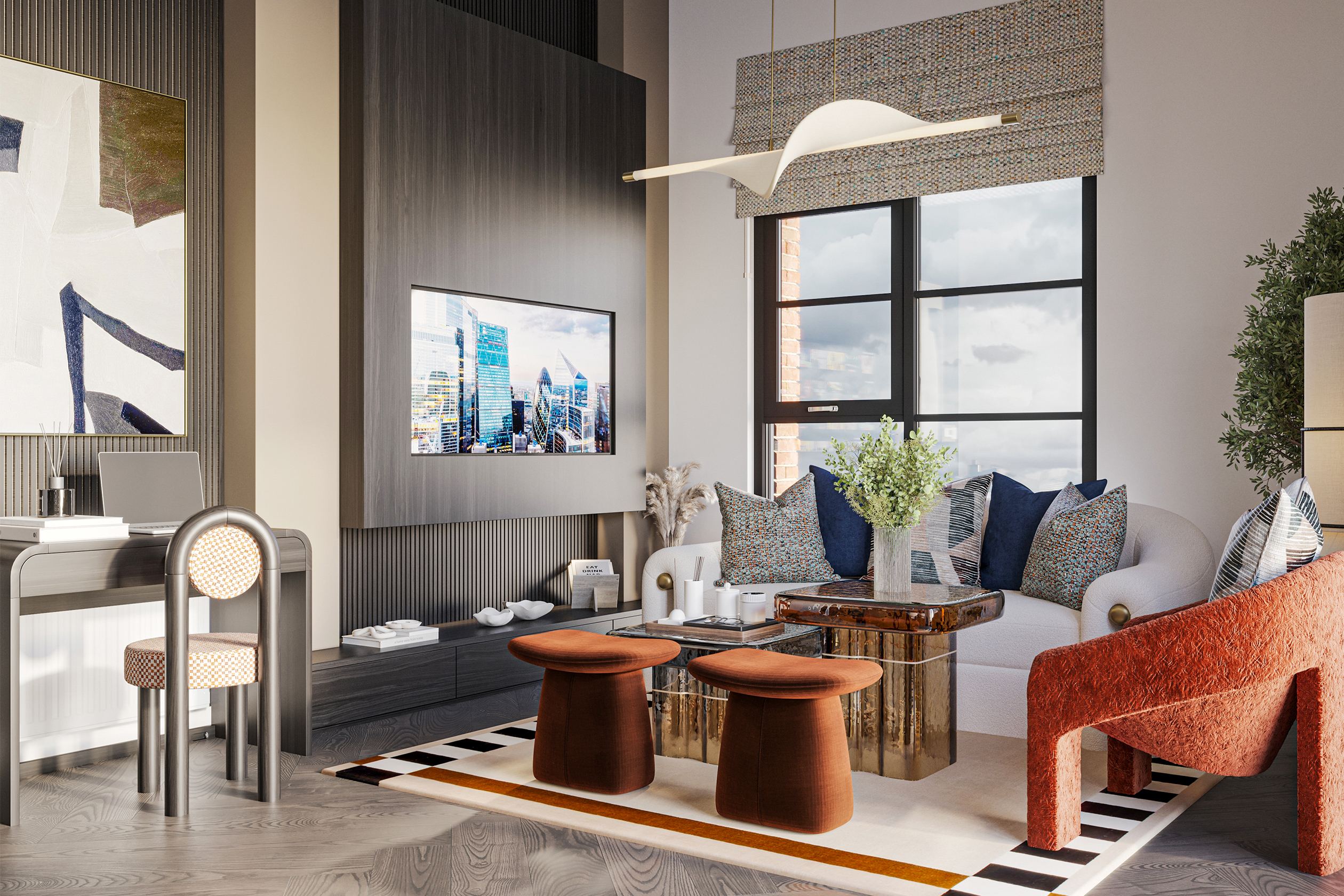 Plot 93 - Living Area (2) CGI