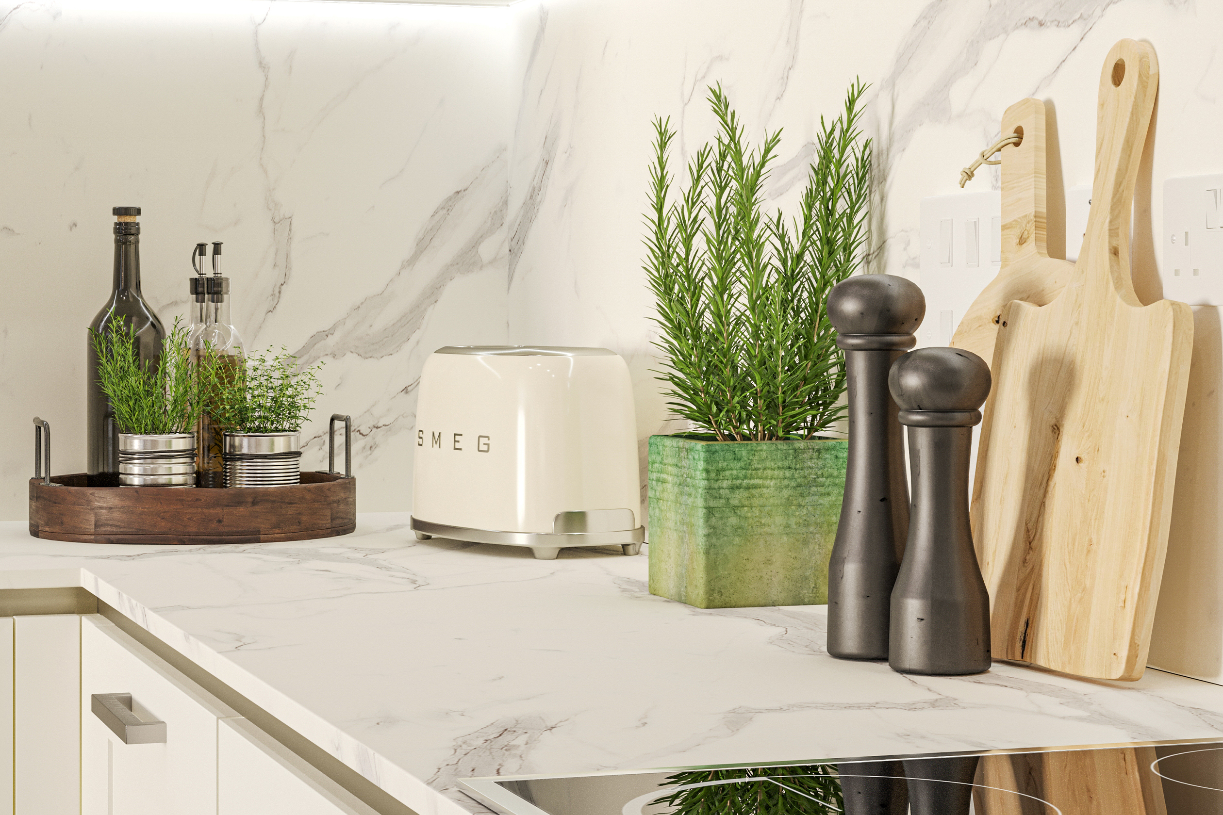 Kitchen Surface - Brookside Apartments (2-bed)