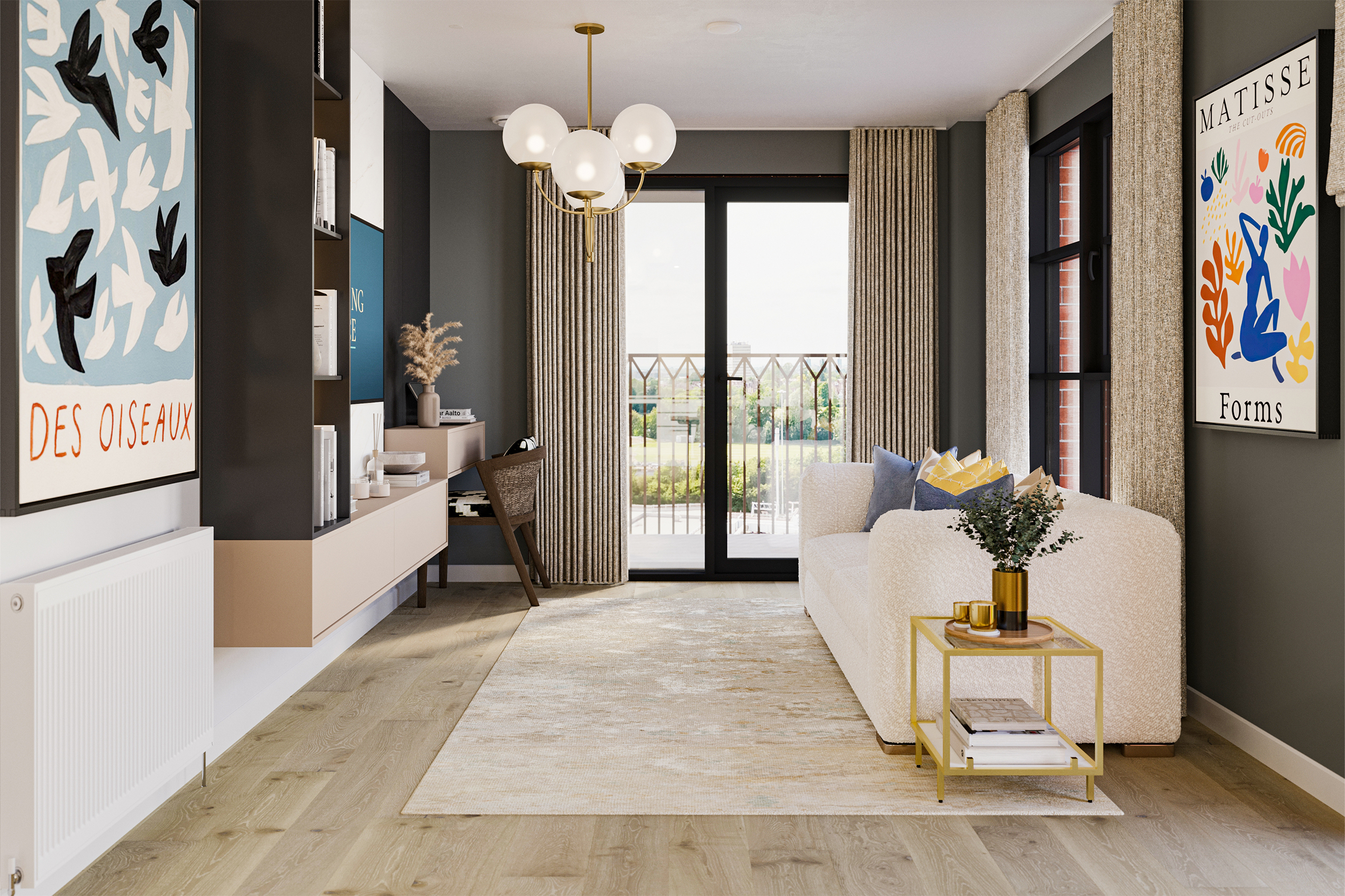 Living Room - Brookside Apartments (Plot 109) - View 2