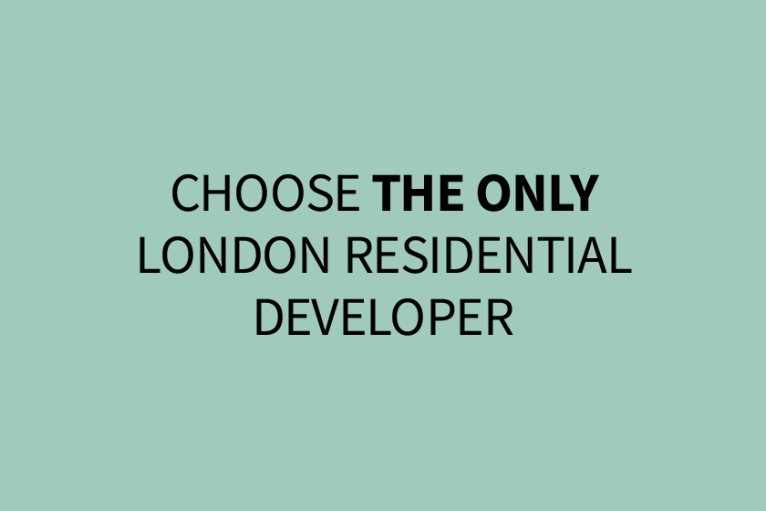 Choose the only London residential developer to have been awarded 5 Stars, 17 years in a row; Rated 'Excellent' on Trustpilot