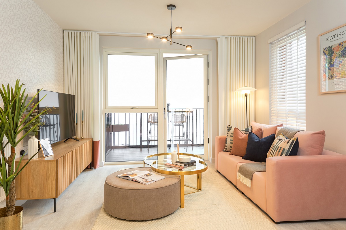 Open plan living area