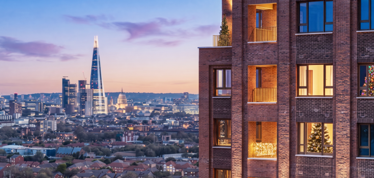 View from Barratt London development
