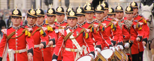 royal guards during jubilee celebrations