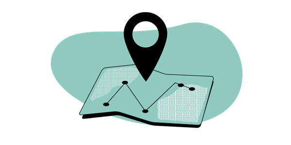 location on a map