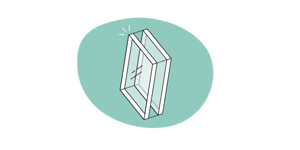 infographic of double glazed window