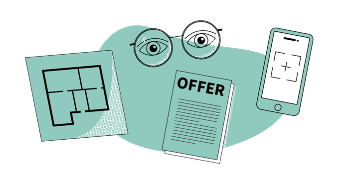 illustration of things to look for when viewing a property