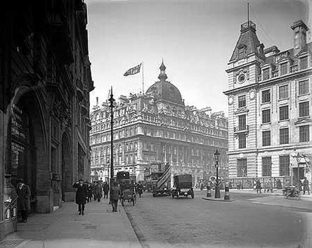 Original plan for Carlton Hotel London