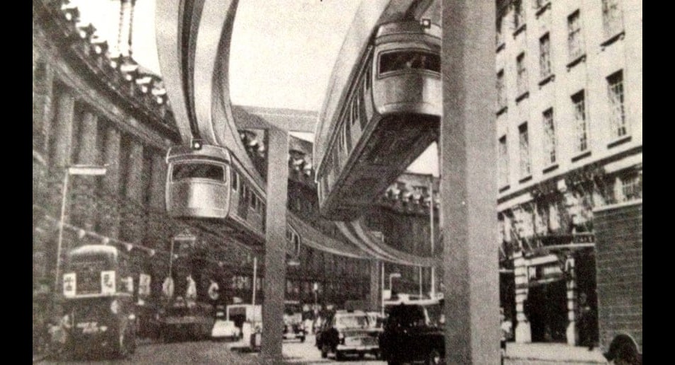 Original plan for Central London Monorail